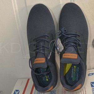 NAVY Skechers‎ Men's Delson Air-Cooled Memory Foam Sneaker Shoe